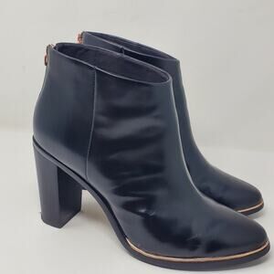 Ted Baker Vaully High Heeled leather booties Size 38.5 Great condition ***